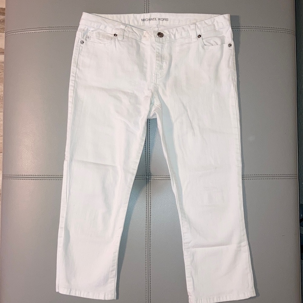Michael Kors White Cropped Jeans
